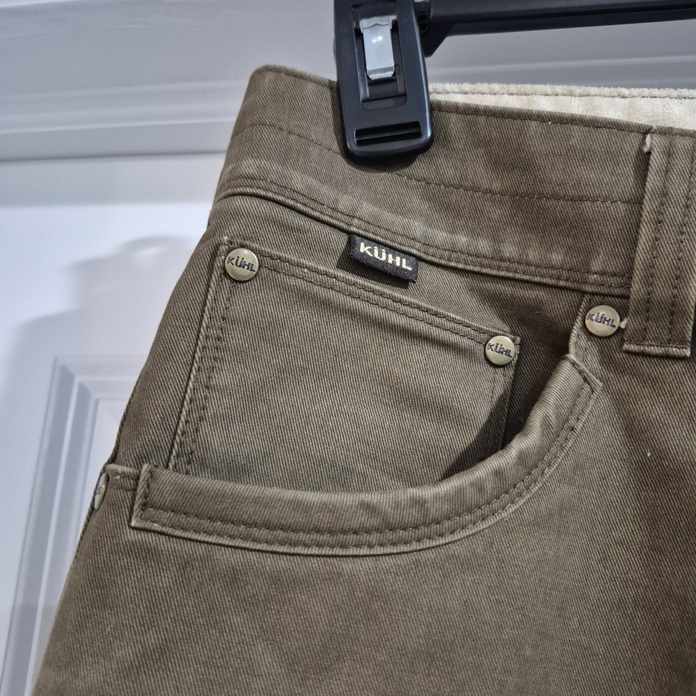 Kuhl Pants Mens 32x32 Brown Rydr Rugged Hiking Heavy Outdoor Vintage Patina Dye - Picture 4 of 13